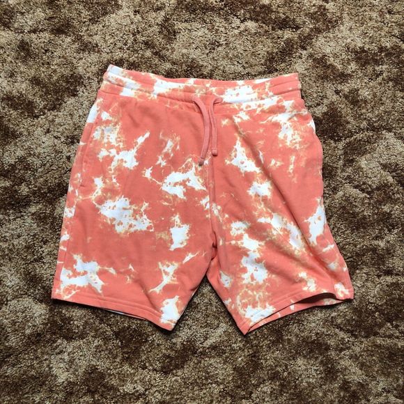 Gymshark Drawstring Shorts Mens Small With Pockets Athletic Orange 6” Inseam - Picture 1 of 7